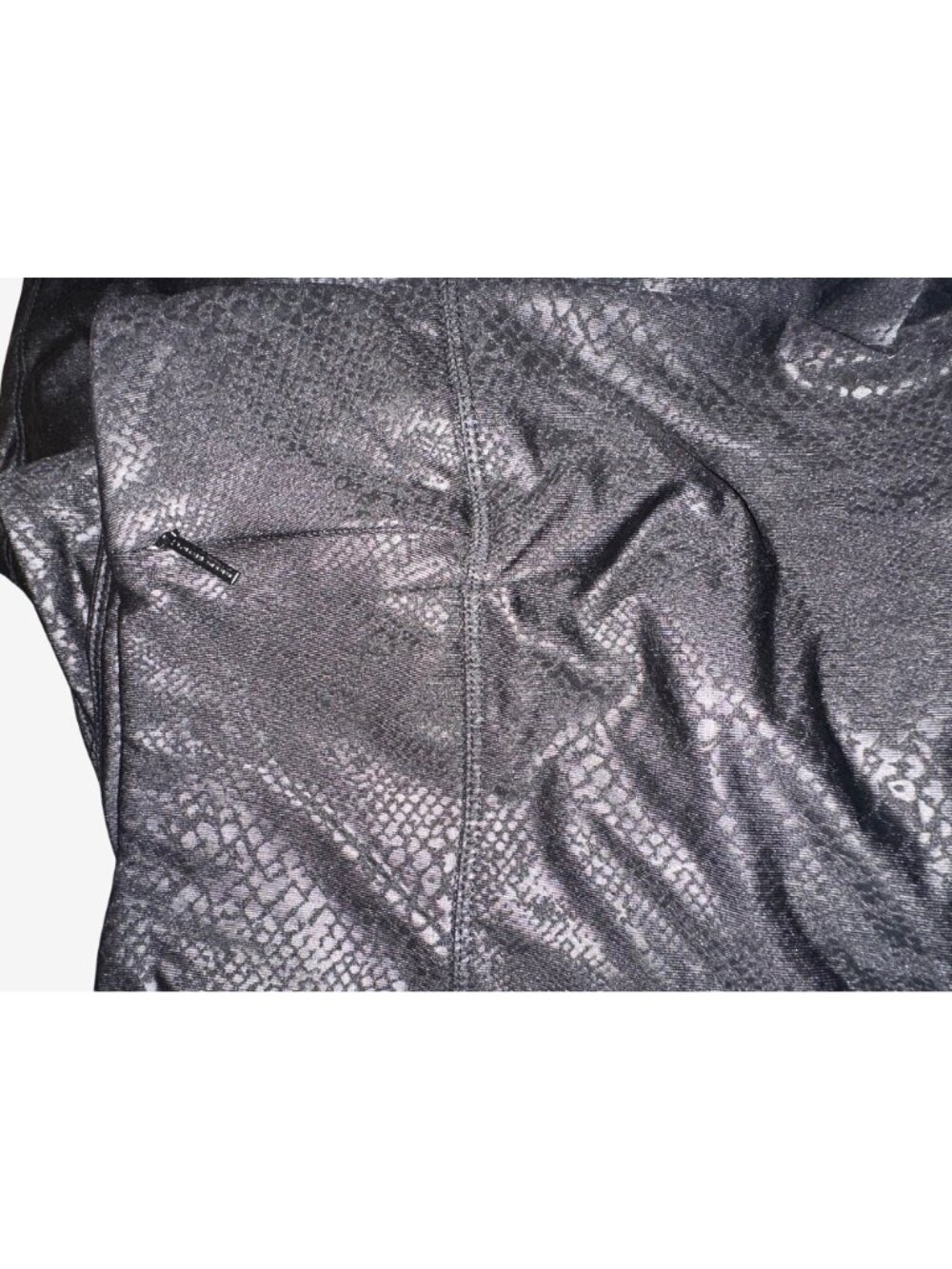 Tahari Sport Womens Black Snakeskin Activewear Leggings Size 3X - Picture 5 of 5